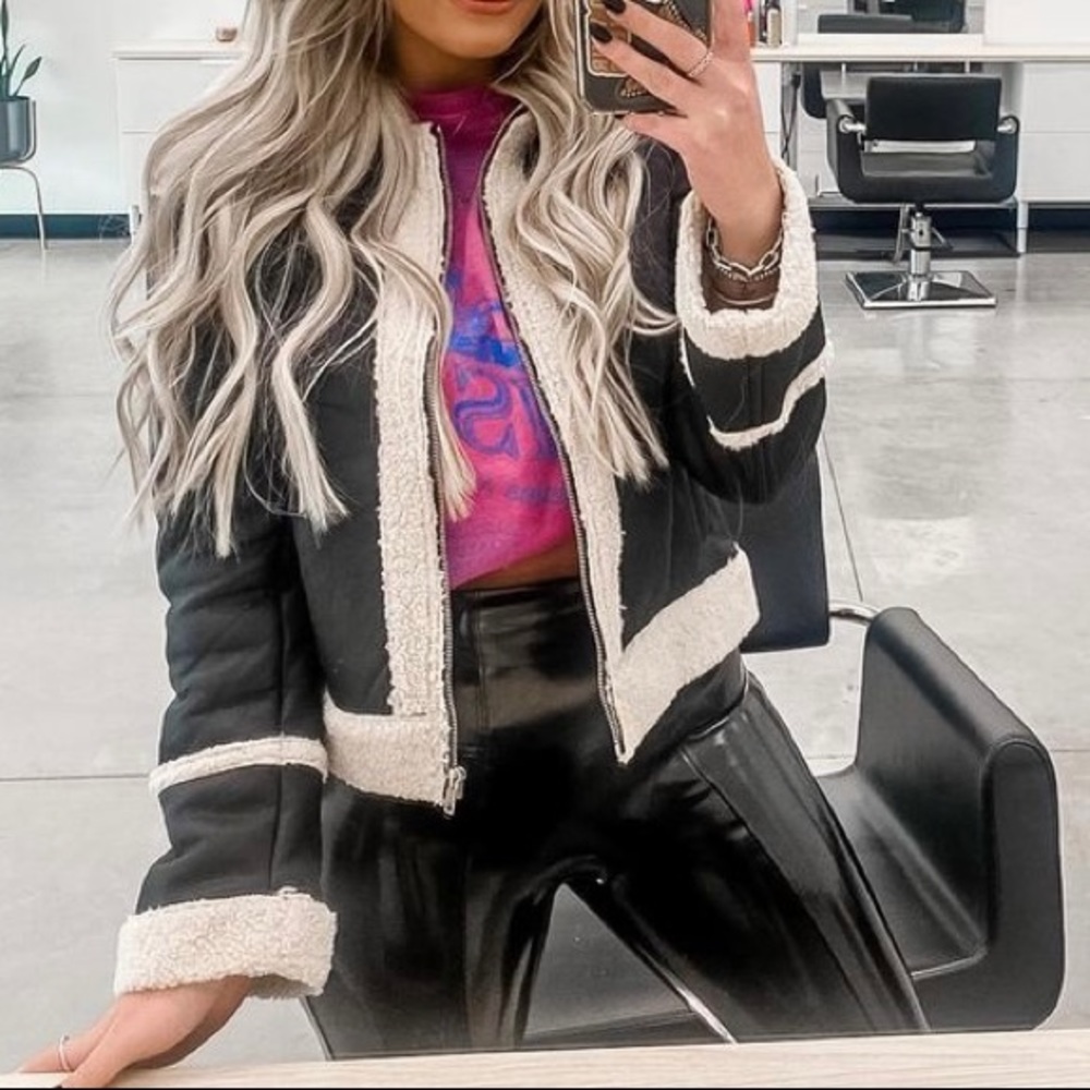 Sugar lips- Woman’s Faux leather jacket